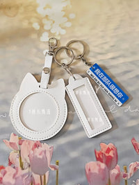 Customizable Acrylic Keychain with Name Tag Holder for Couples, Military-themed Gift