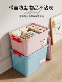 Large Capacity Plastic Storage Box for Snacks, Toys, and Clothes