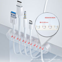 Self-Adhesive Cable Organizer Clips for Desk Cable Management
