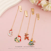 Cute Christmas Snowman Bookmark Page Clip for Students & Graduates, Creative Souvenir Gift