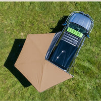 270-Degree Fan-Shaped Car Awning for Camping and Travel, Waterproof Sunshade