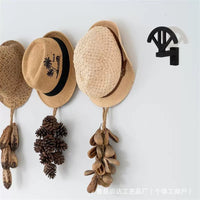 Wall-Mounted Wooden Hat Rack for Cowboy Hats, Baseball Caps, and Sun Hats