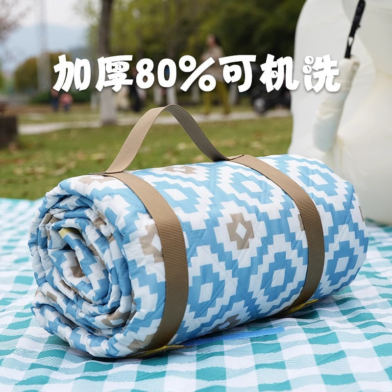 Ultrasonic Thickened Picnic Mat with Aluminum Film, Outdoor Camping Tent Foldable Portable Waterproof Ground Mat