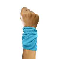 Cooling Wrist Sweatband for Sports, Running, Tennis, Badminton - Thin, Absorbent & Icy Feel