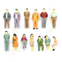 Miniature Painted Figures for Diorama and Model Train Scenery