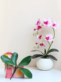 Artificial Hyacinth Flower with Realistic Leaves for Indoor Floral Arrangements and Decor