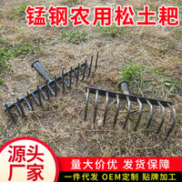 Steel Multi-tooth Rake for Gardening and Farming