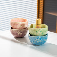 Japanese Ceramic Matcha Tea Set with Whisk and Bowl, Gift Boxed