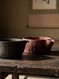 Japanese Style Matcha Bowl with Spout, Ceramic Glazed Tea Bowl for Whipping Matcha Latte, 350ml