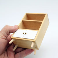 Dollhouse Miniature Wooden Display Cabinet for Living Room Dining Room Study OB11 Furniture