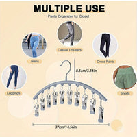 Multi-Clip Windproof Drying Rack for Socks Underwear