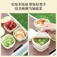 Collapsible Silicone Bowl and Cup Set for Travel and Outdoor Dining, Portable Noodle Bowl for Kids and Adults