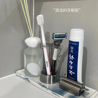 Minimalist Stainless Steel Toothbrush Holder Bathroom Organizer