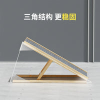 POPO Pet Stairs Ramp for Elderly Dogs and Cats, Foldable Small Dog Ladder for Bedside