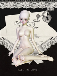 Luo Luo BJD Doll Body with Makeup Head, Clothes, and Wig for 1/3, 1/4, 1/6 Scale Dolls