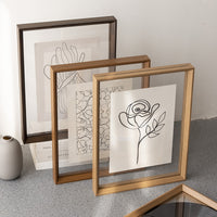 Transparent Photo Frame Display Stand for Artwork and Pictures