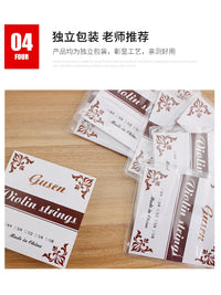 Aegean Sea Violin Strings, Performance Grade Alloy Set, Rich and Bright Tone, 4-String Set