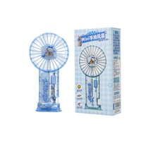 Portable Cartoon Handheld Mini Fan with 3-Speed Airflow for Desk and Travel