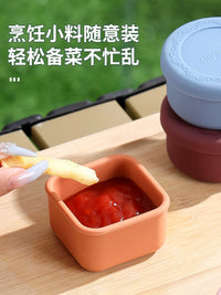 Food Grade Silicone Baby Food Storage Container Ice Cube Tray Freezer Mold for Purees and Broths