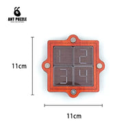 Wooden Brain Teaser Puzzle for Adults and Kids, Multi-layer 3D Interlocking Logic Game