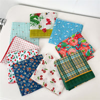 Polka Dot Cotton Scarf for Women, Fashionable Neck and Head Wrap, Decorative Kerchief