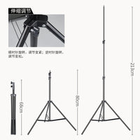 Portable Aluminum Alloy Camping Lantern Stand with Adjustable Height and Hook