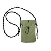 Minimalist Nylon Drawstring Mini Crossbody Phone Bag for Women