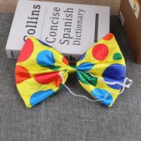 Adult Kids Clown Costume Accessories Oversized Bow Tie Headband Backpack for Party
