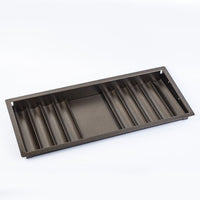 Poker Chip Tray Holder for Texas Hold'em Table Games, Metal Chip Storage Organizer Case