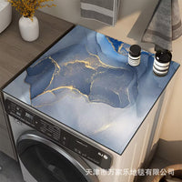 Diatomaceous Earth Marble Pattern Appliance Mat for Washing Machine, Stove, Coffee Maker