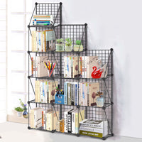 Multi-layer Iron Art Storage Rack Desktop Bookshelf Office Organizer Shelf