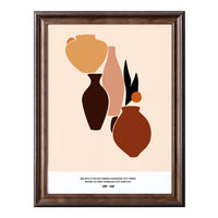 American Walnut European Style Large Picture Frame Wall Mount for Photos and Art