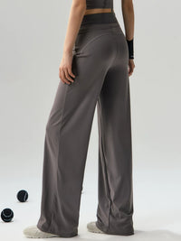 Women's Quick-Dry Yoga & Pilates Wide-Leg Pants for Running & Training