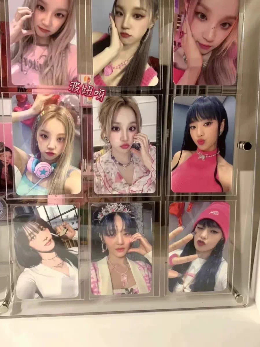 Magnetic Acrylic Photo Frame for Instax Mini Photos and Cards, Double-Sided Display Stand