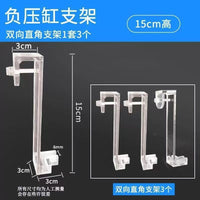 Aquarium Negative Pressure Bracket for Fish Tank Floating Decorations, Clear Plastic Hooks for Micro Landscape Aquascaping
