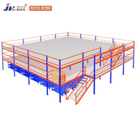 Heavy-Duty Mezzanine Rack System for Warehouses and Workshops