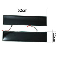 European Standard License Plate Frame with Black Film for Electric Vehicles