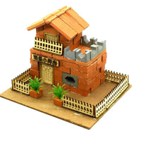 Mini Mason Building Model Kit DIY Small Brick Cement House Construction Toy for Kids