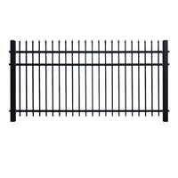 Galvanized Steel Fence Panel for Yard, Garden, School, Balcony, and Community Perimeter Security