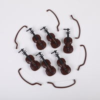 Miniature Violin Model Ornament for Photography Props and Decoration