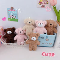 Cute Teddy Bear & Puppy Plush Keychain Pendant for Bags and Accessories