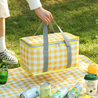 Portable Outdoor Picnic Blanket Mat with Moisture-Proof Backing for Camping and Travel