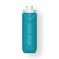Creative Silicone Collapsible Water Bottle with Straw for Outdoor Sports Travel