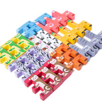 Kids Creative Animal Stacking Blocks Wooden Educational Balance Toy