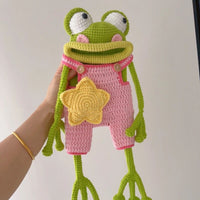 DIY Crochet Frog Crossbody Bag Material Kit