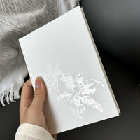 Hardcover Lily Notebook, Thick B6 Blank Page Sketchbook for Students