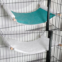 Detachable Washable Wooden Cat Hammock Bed for All Seasons