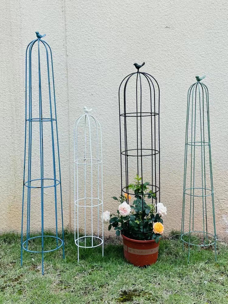 Iron Art Plant Climbing Trellis for Potted Plants, Clematis, Roses, and Vines