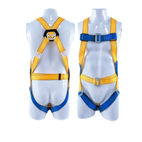 Full Body Safety Harness with Lanyard for Fall Protection, High-Altitude Work, Polyester Material