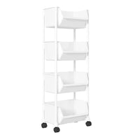 Multi-layer Rolling Storage Cart for Desk, Dorm, Bedroom, or Bedside